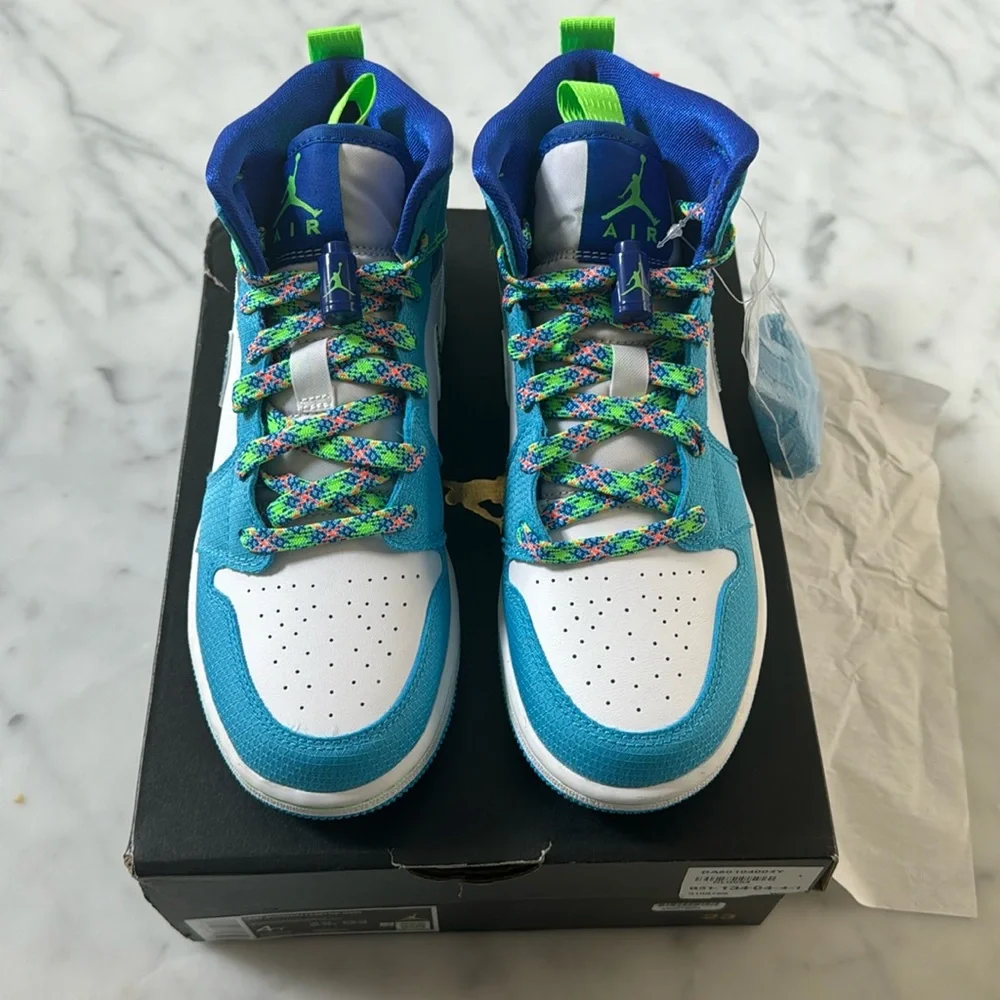 NIB Air Jordan 1 Mid SE ‘Sprite’ - Picture 1 of 5